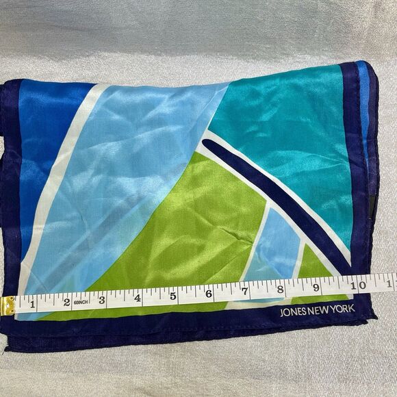 Vintage Silk JONES OF NEW YORK  Scarf - Head or Neck BEAUTIFUL! - Picture 8 of 10